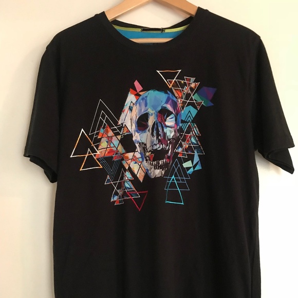 robert graham skull t shirt